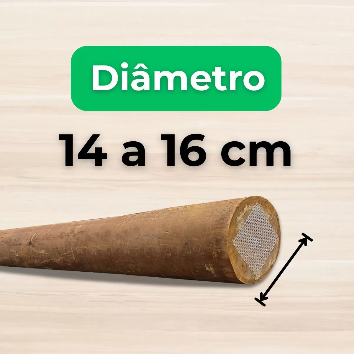 14 a 16 cm de Diâmetro