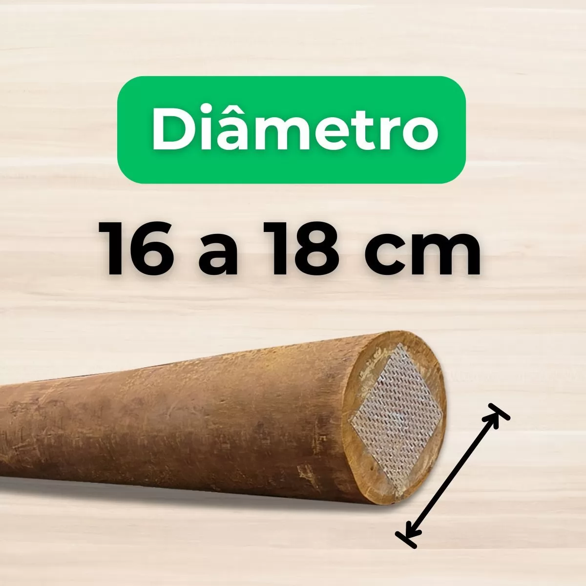 16 a 18 cm de Diâmetro