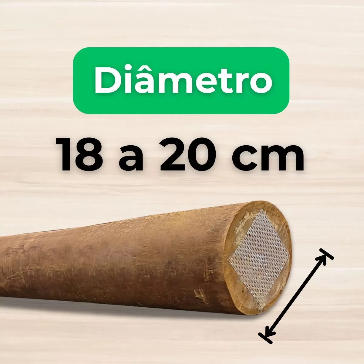 18 a 20cm de Diâmetro