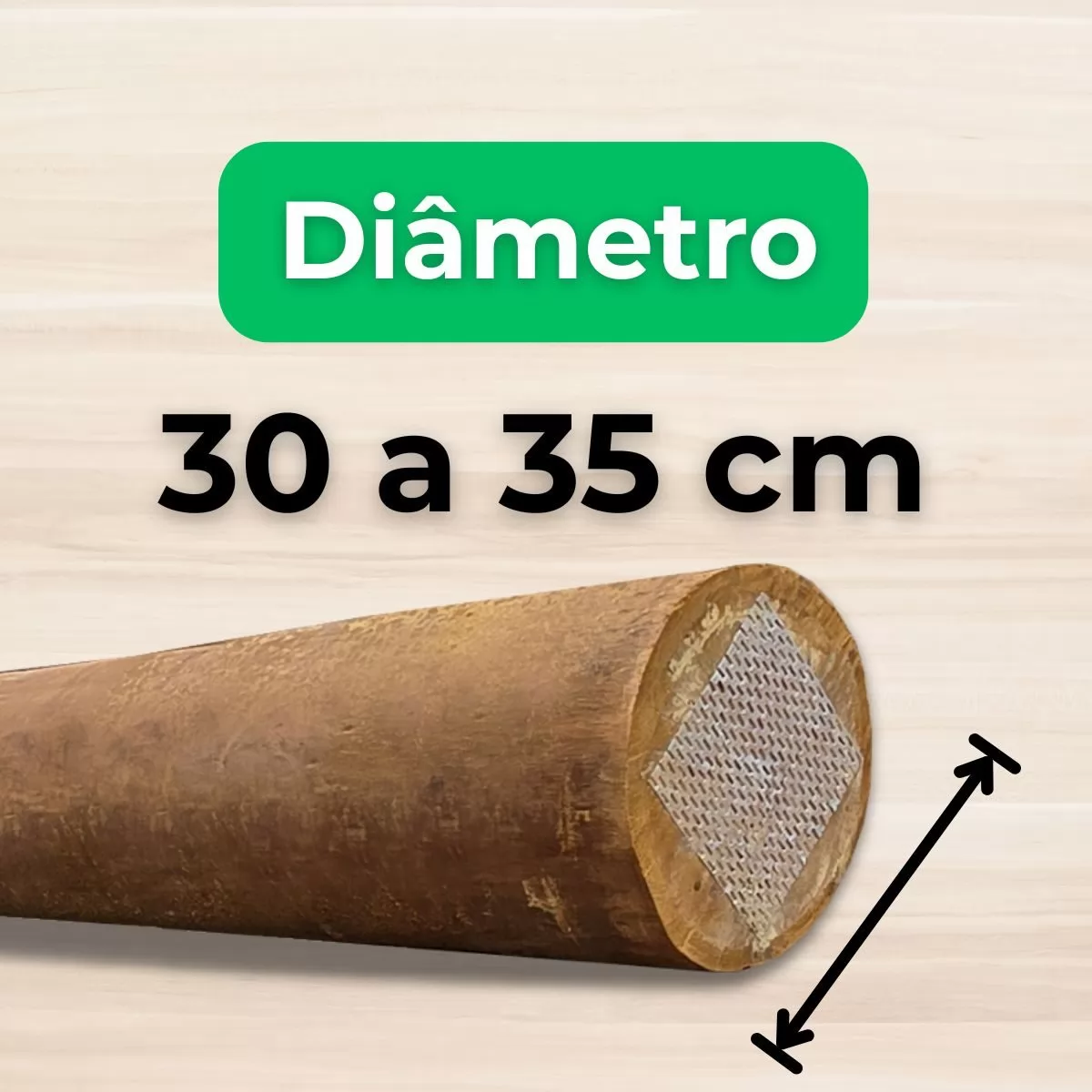 30 a 35 cm de Diâmetro