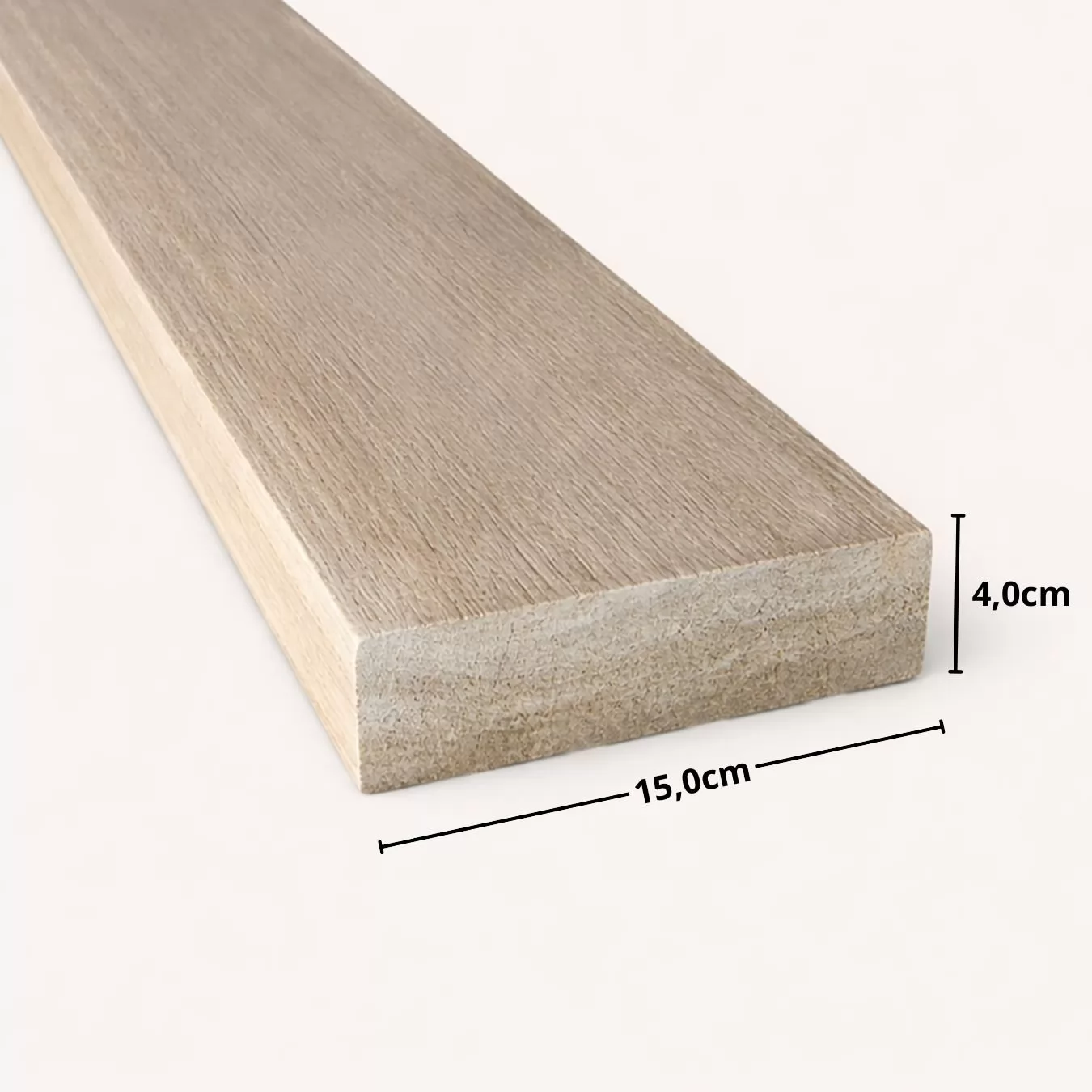 Tábua ou Régua 15 x 4 cm de Eucalipto Tratado